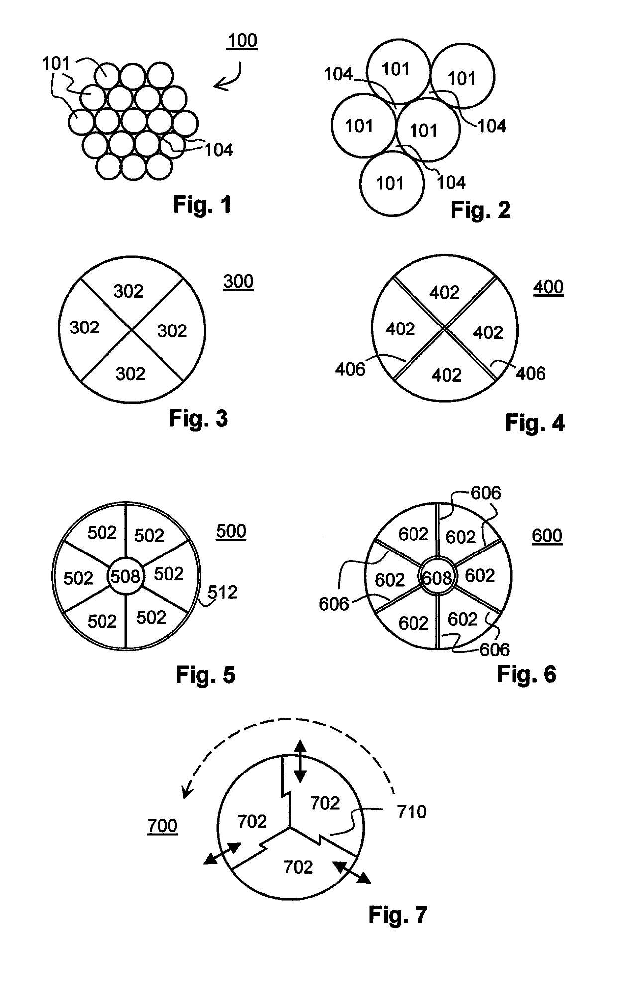 Electrical conductor comprised of solid segments