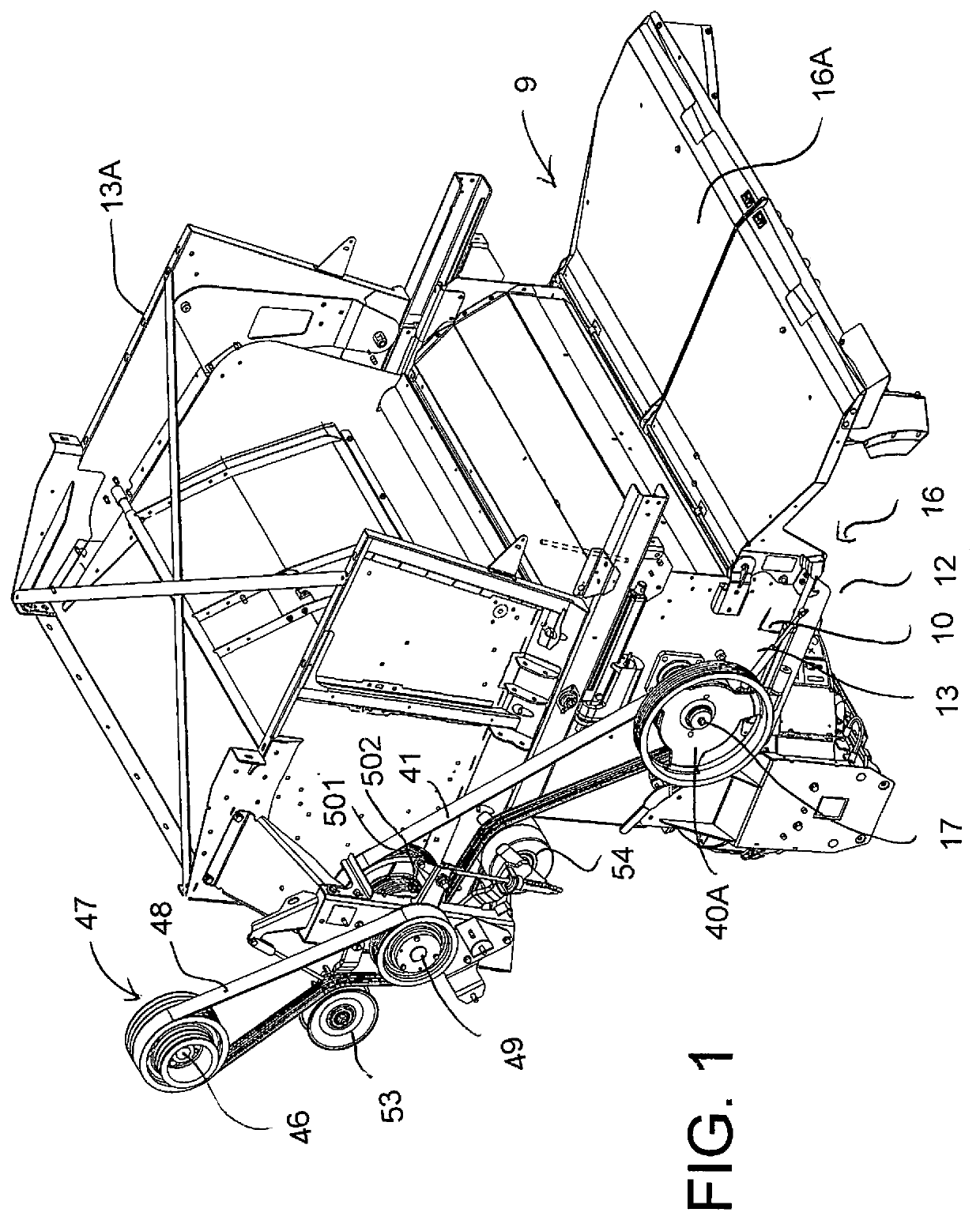 Belt Drive for a Weed Seed Destructor of a Combine Harvester