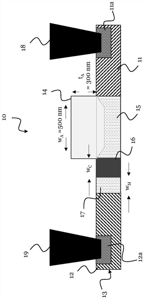 Avalanche photodiode device with curved absorption region