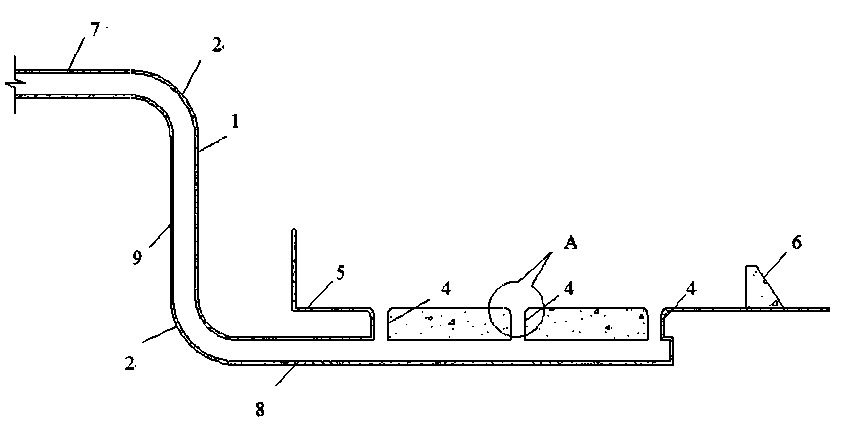Underflow energy dissipater with pressurized pipeline used for outflow