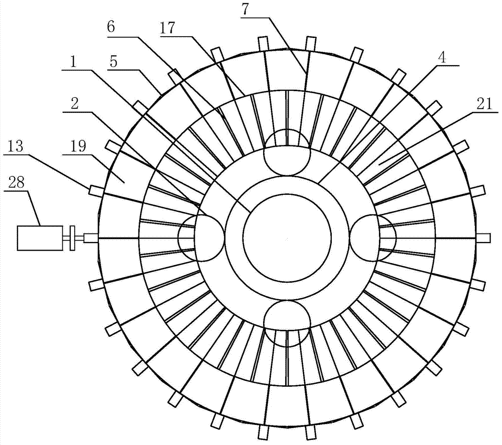 Series-connection, double-axial and efficient pulverized coal sorting device