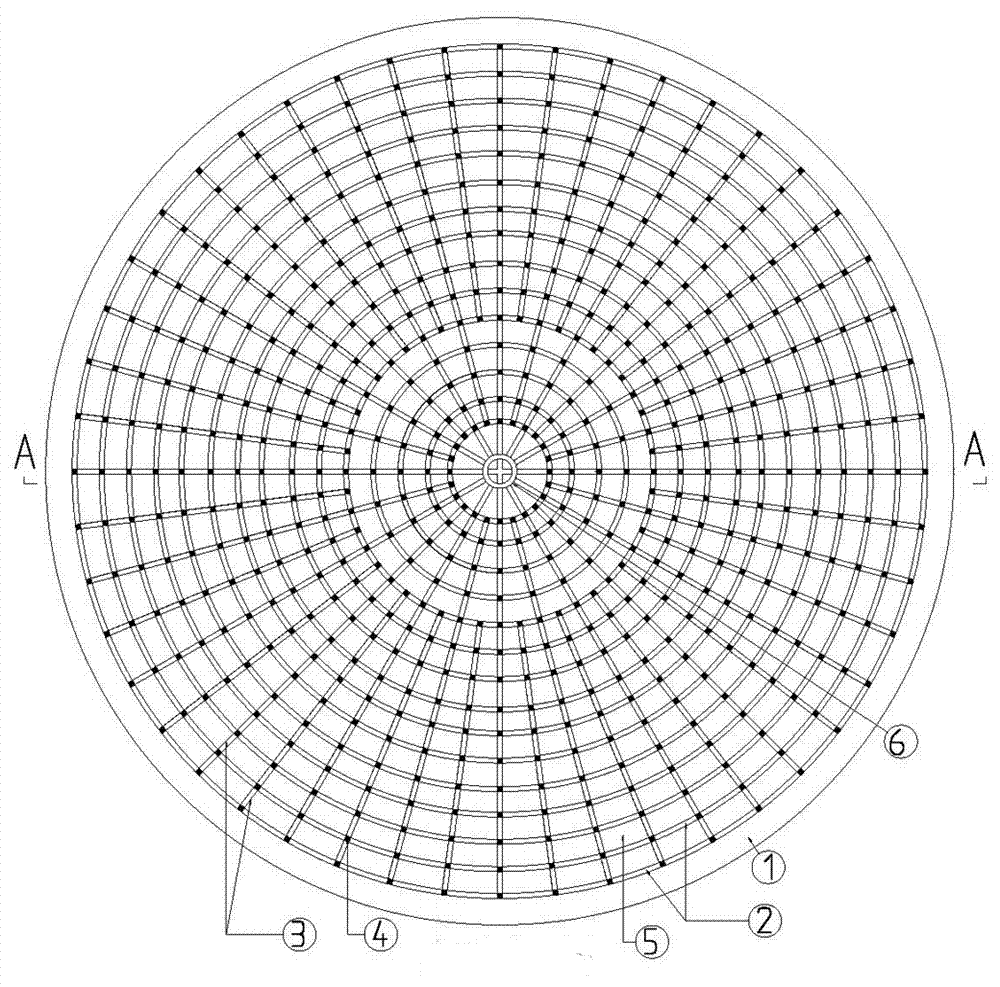 Reinforced Concrete Chamber Panel Lattice Rotating Curved Dome Structure
