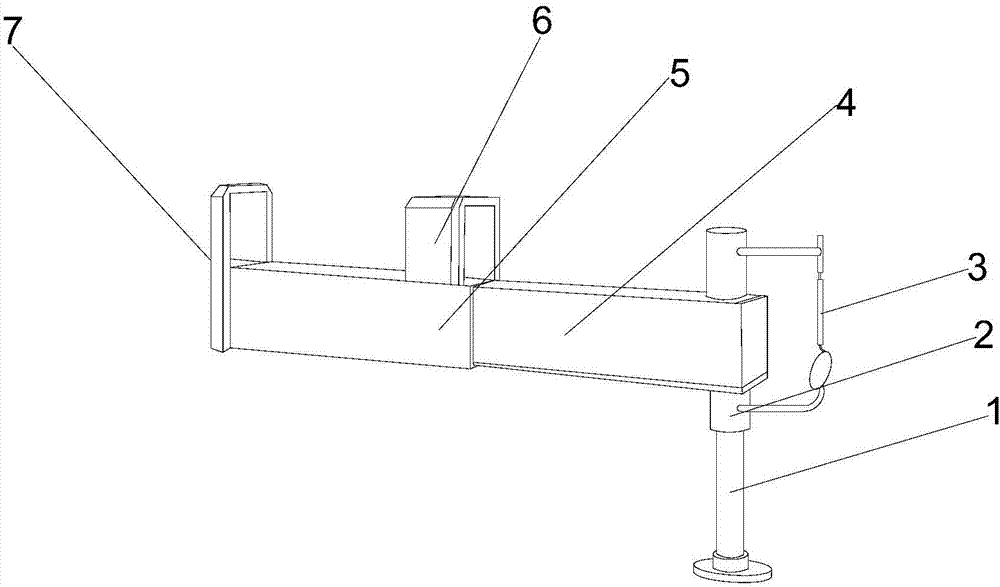 Engineering vehicle support leg mirror detection device