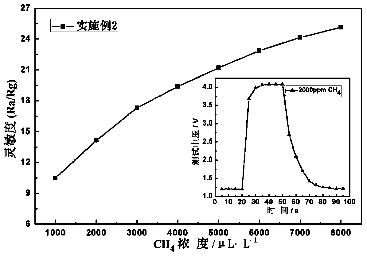 A kind of methane gas sensor and preparation method of tin mud loaded palladium in tin plating process