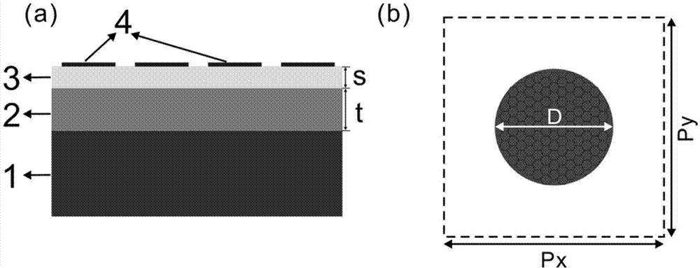 Photoelectric material adjustable absorption enhancing layer based on graphene surface plasmon