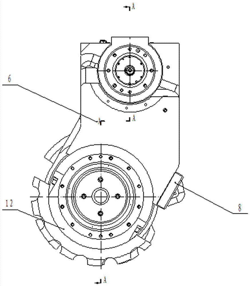 A reducer for a cutting device of a bolter mining unit