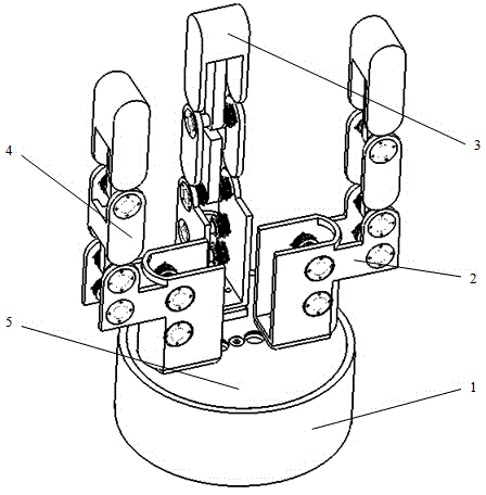 All-driving three-finger ingenious mechanical arm