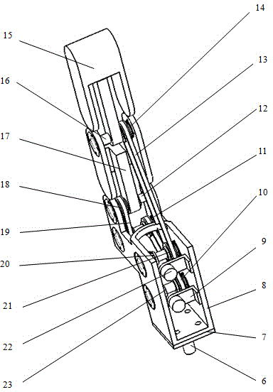 All-driving three-finger ingenious mechanical arm