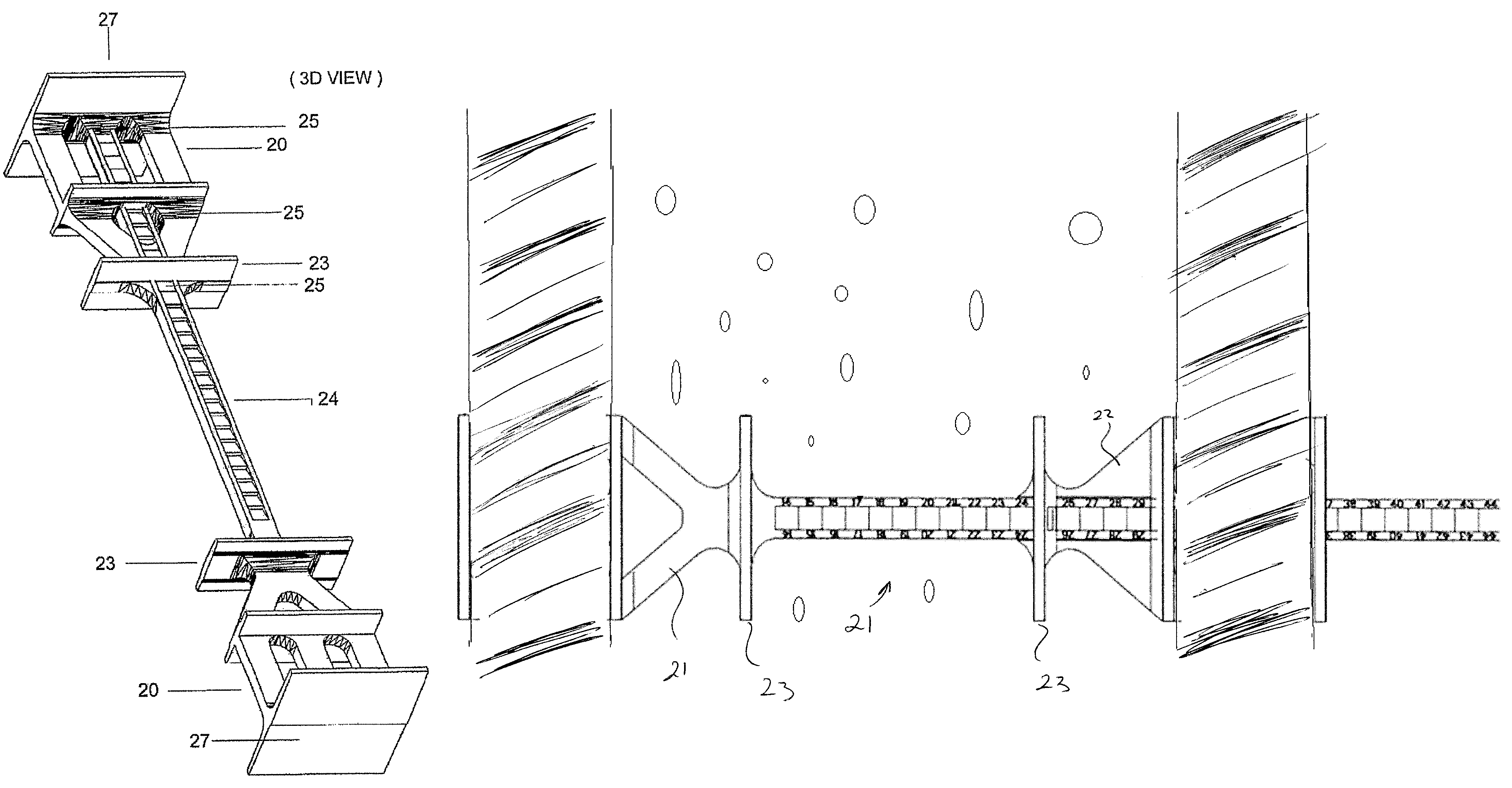 Insulated concrete form system with variable length wall ties
