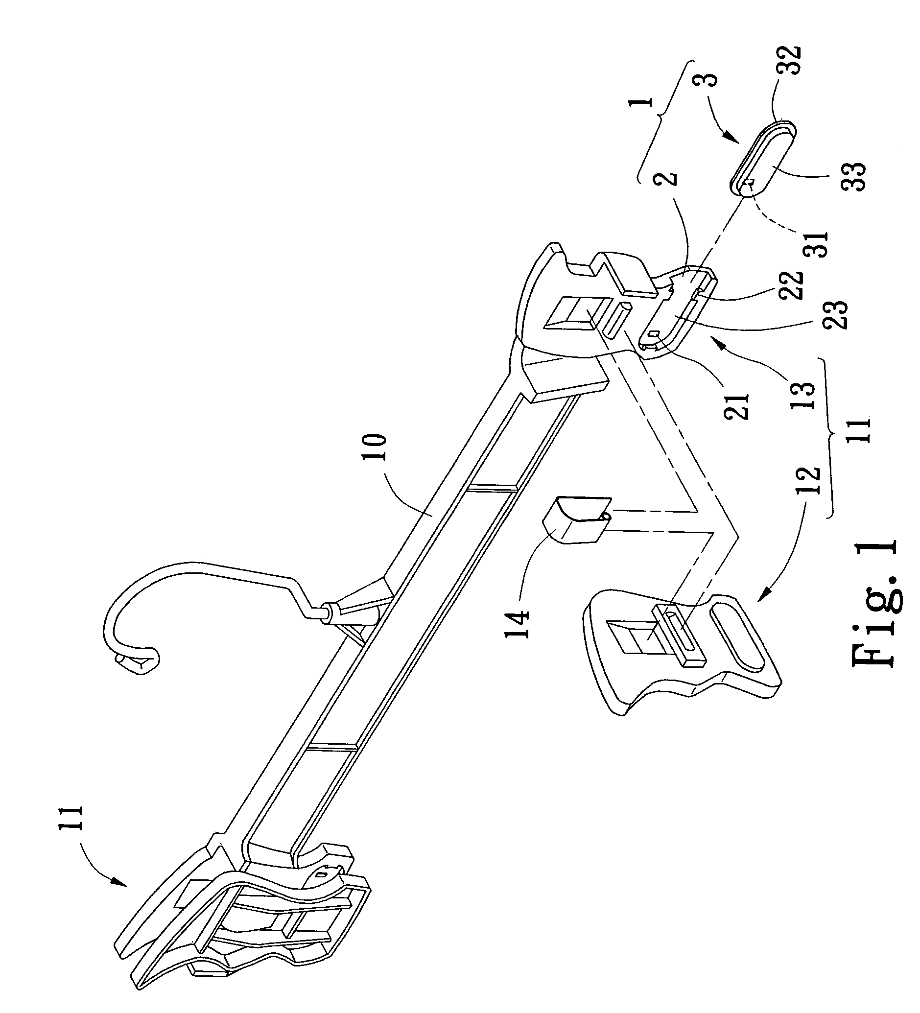 Combination method of a modularized clamp structure