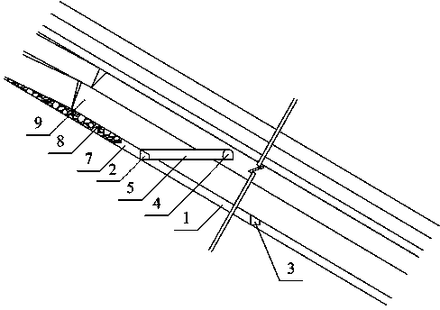 Layout method of pre-splitting roof in roof cut roadway