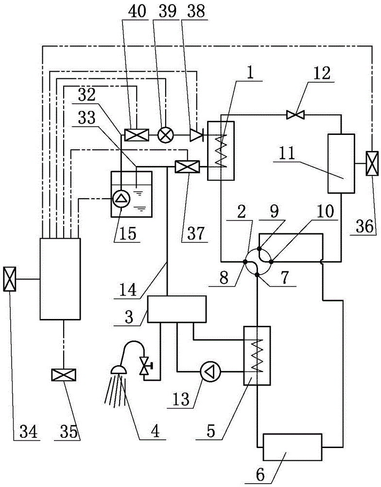 Water source heat pump air conditioner operating system
