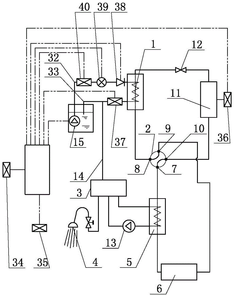 Water source heat pump air conditioner operating system