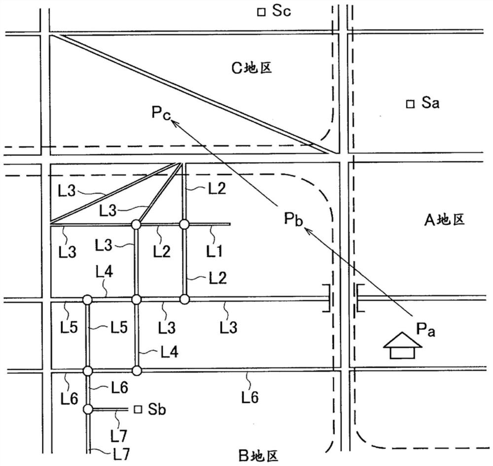 Portable terminal device, and search system