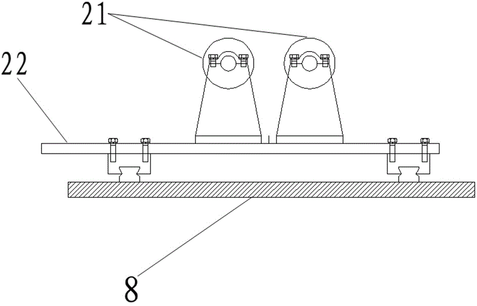 Automatic welding device of ball joint handrail