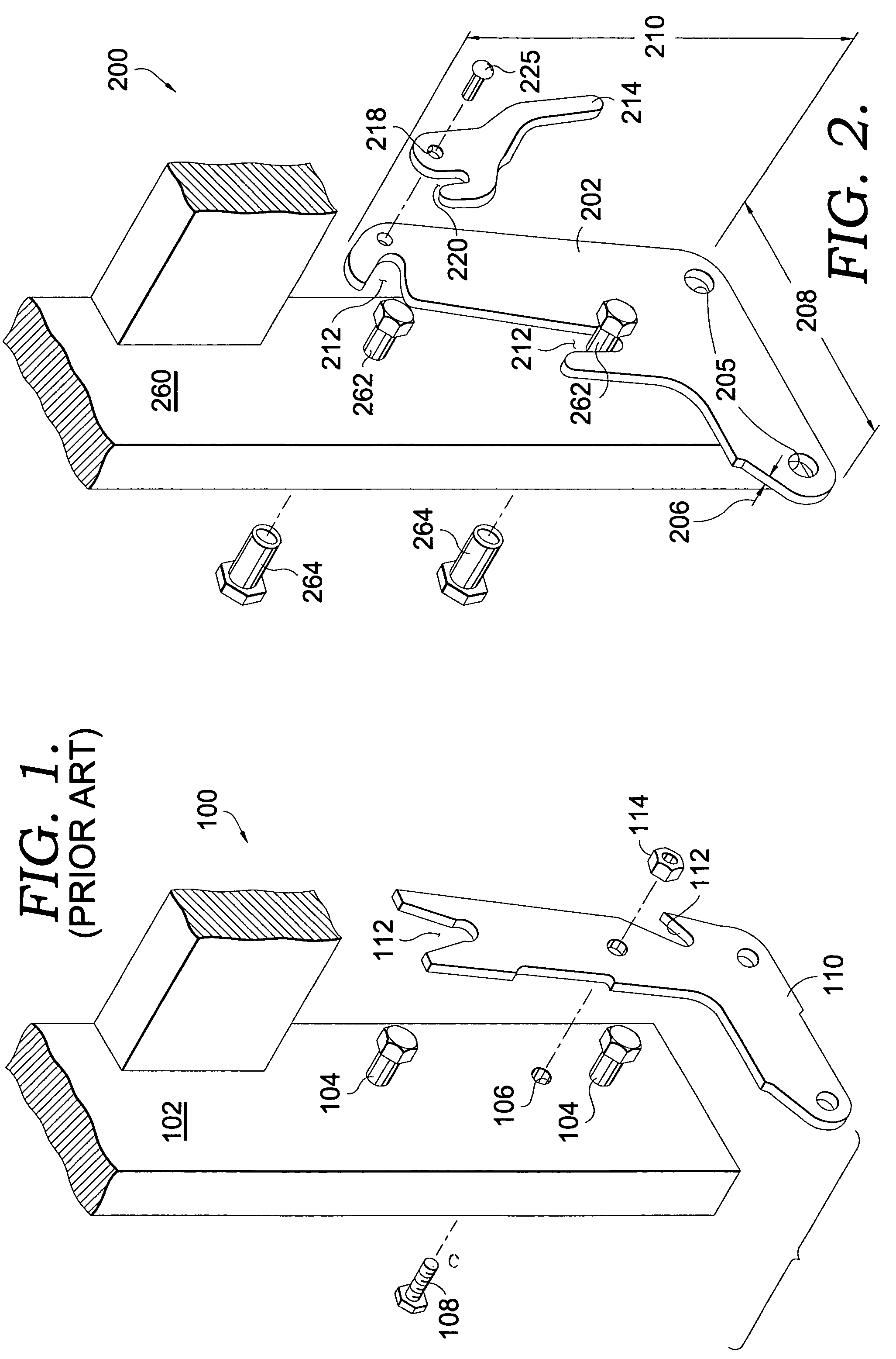 Knockdown attachment mechanism for a reclining chair