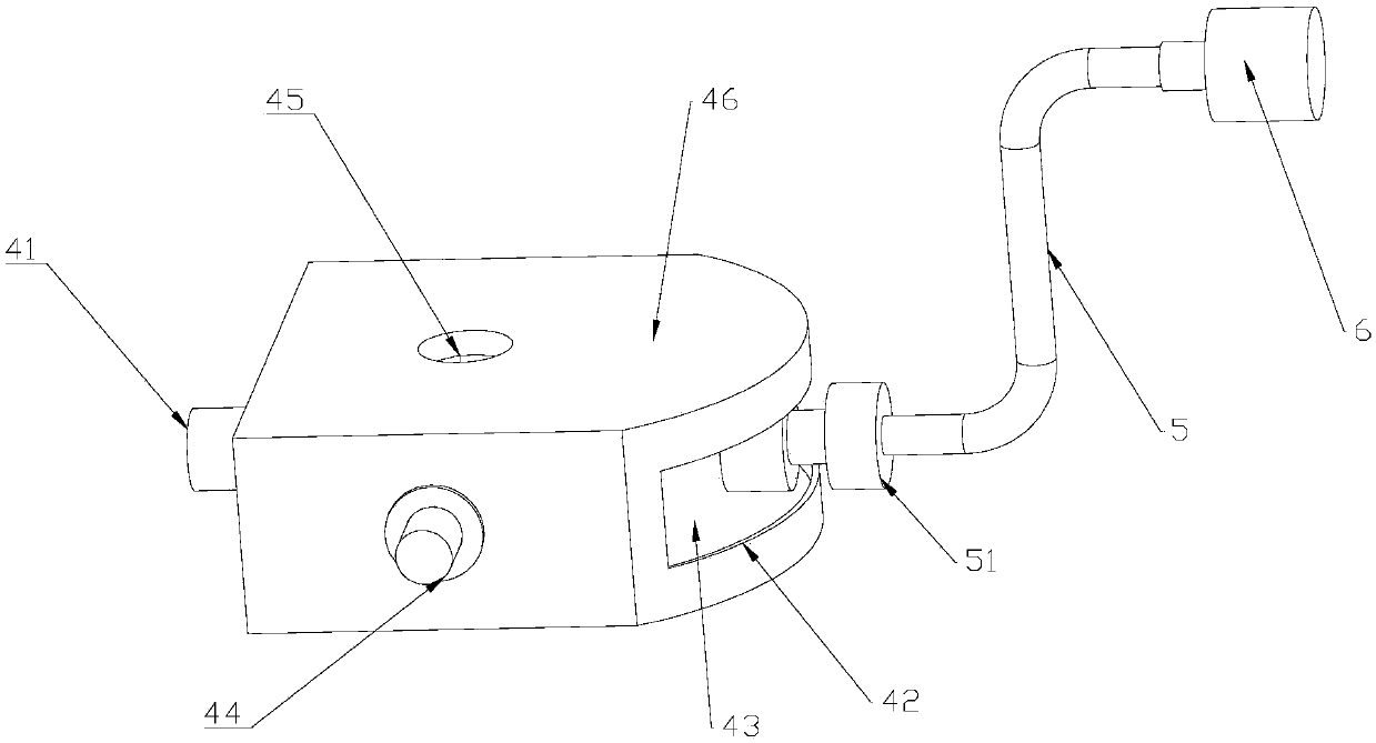 Cleaning device provided with cleaning brush and spray head bracket
