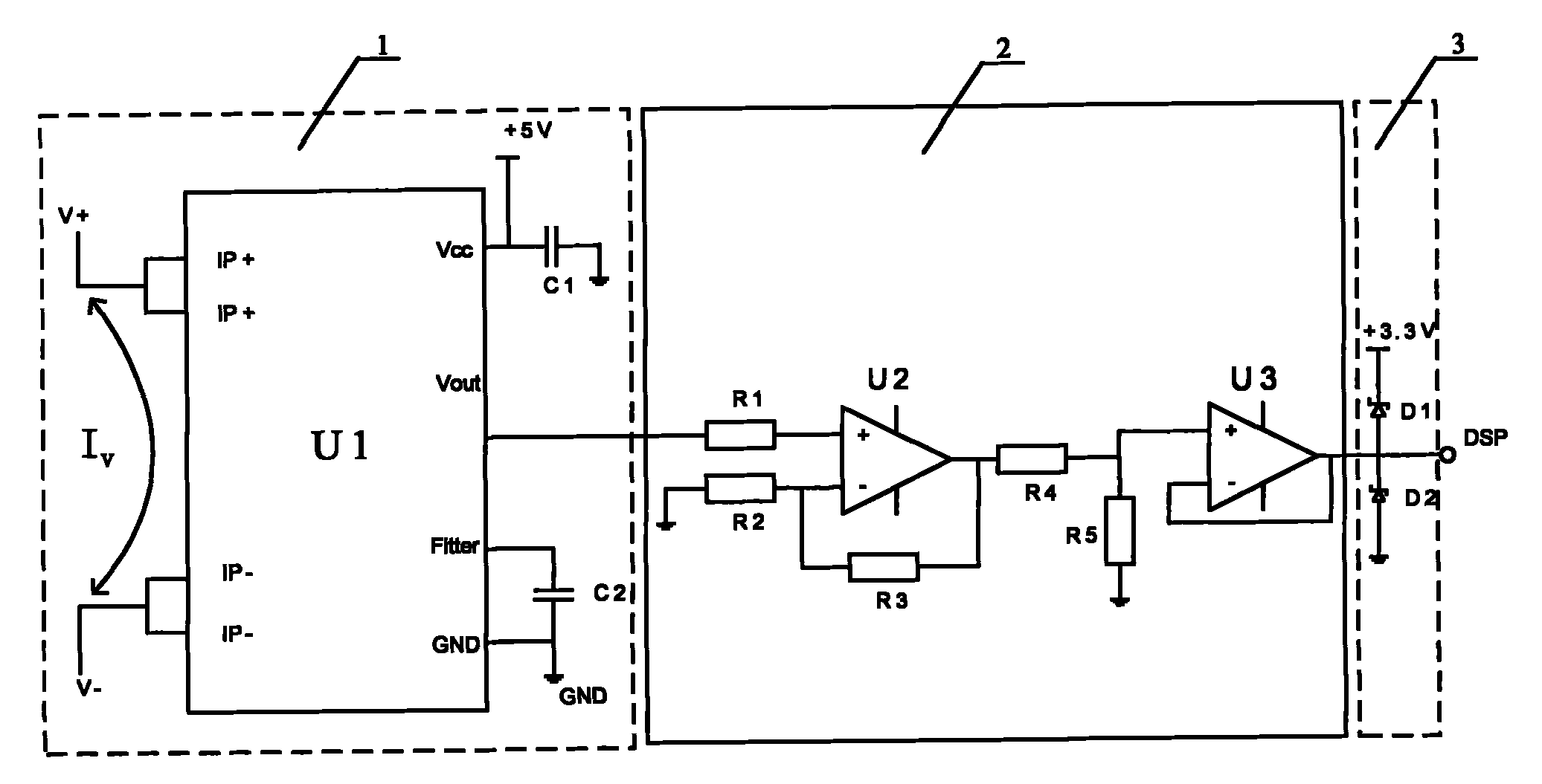 High-precision current sampling circuit used in servo system