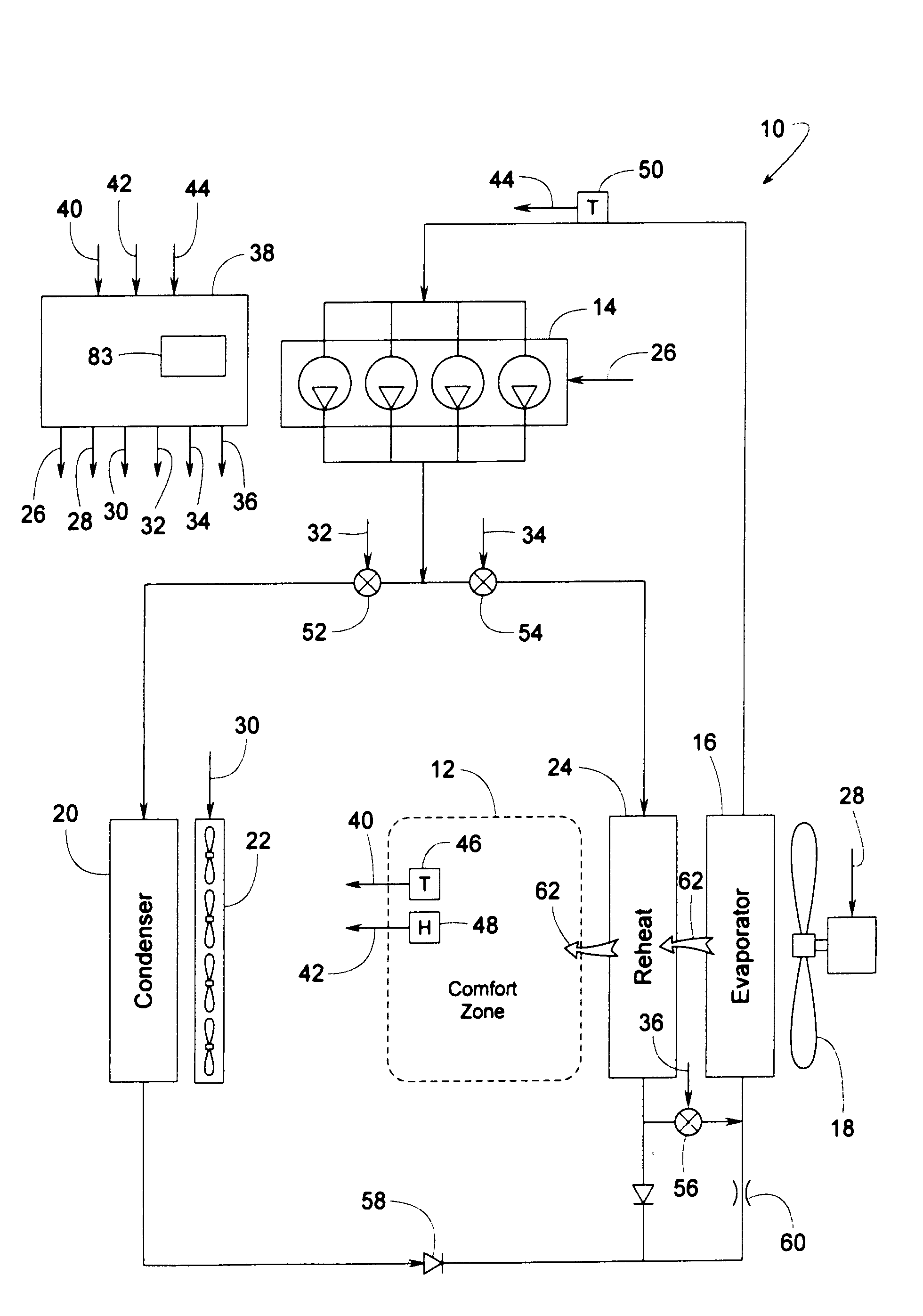 Control scheme for coordinating variable capacity components of a refrigerant system