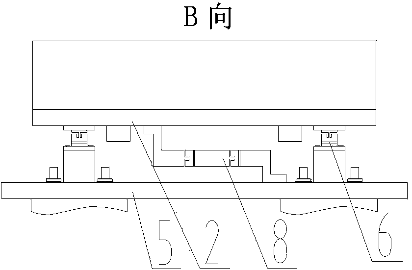 Flexible back supporting device for large-caliber reflector