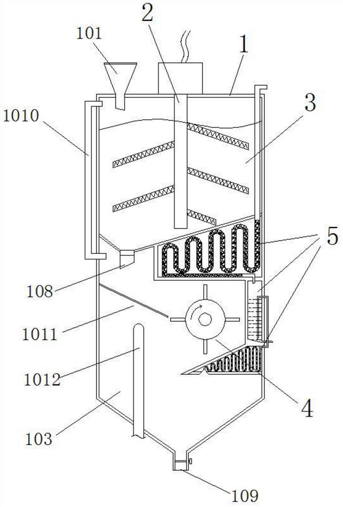 A device for burning remaining blood for drug clinical trials