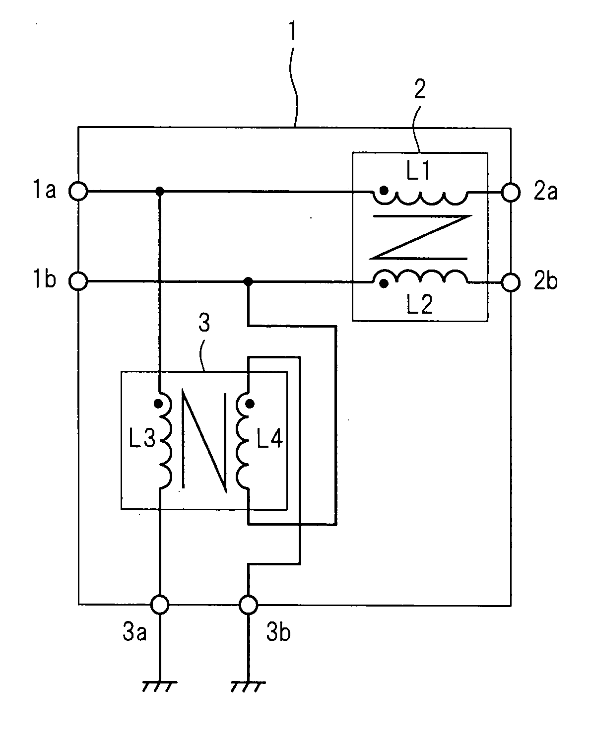 Filter Circuit, Differential Transmission System Having Same, and Power Supply