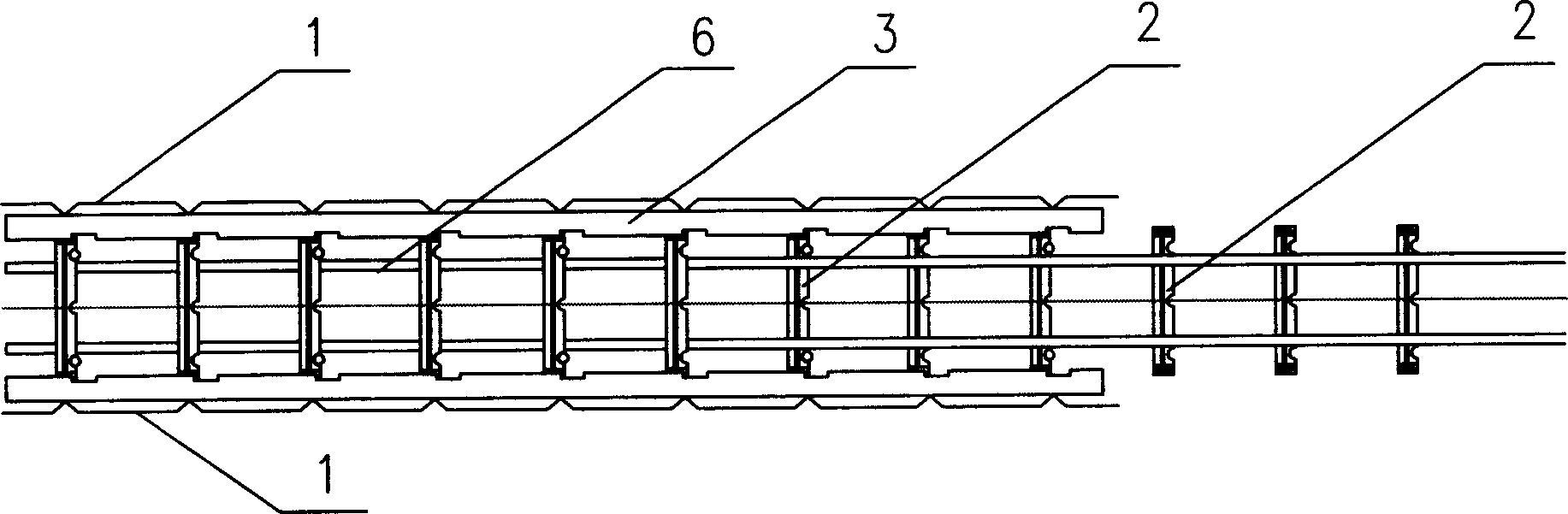 In-situ assembled building net and mounting process