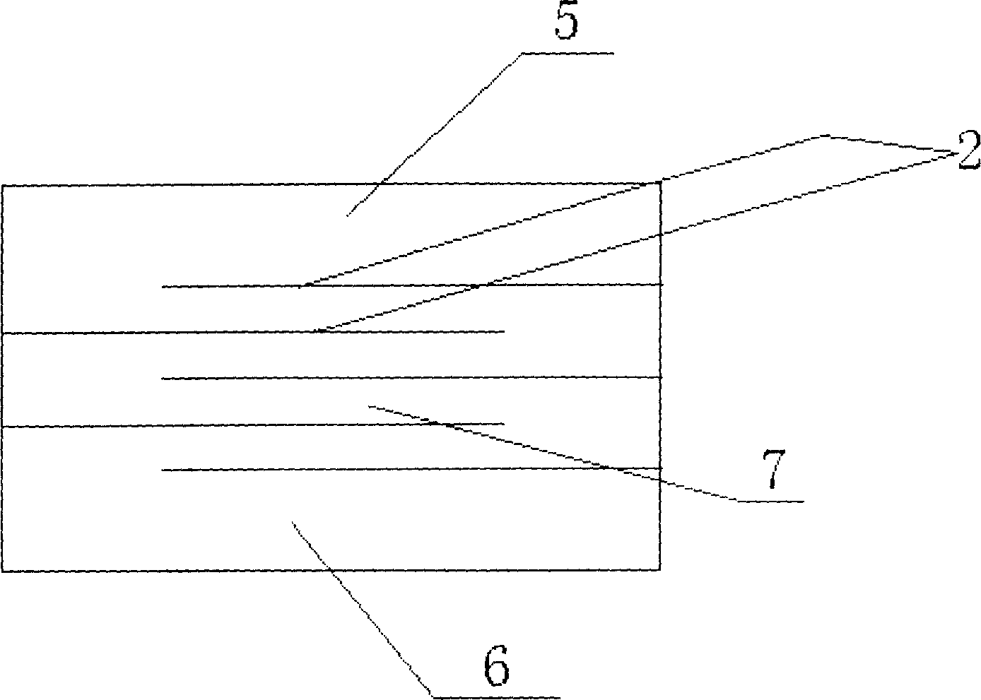 Multiple field sheet type piezoresistor and its producing method