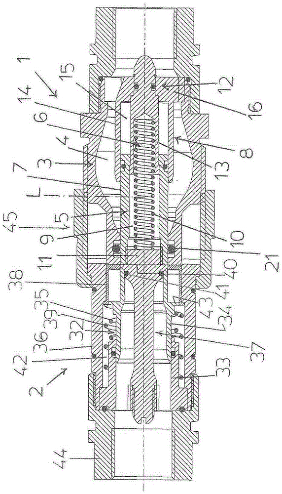 Quick-fit hydraulic or hydrodynamic coupling for pressurised fluids