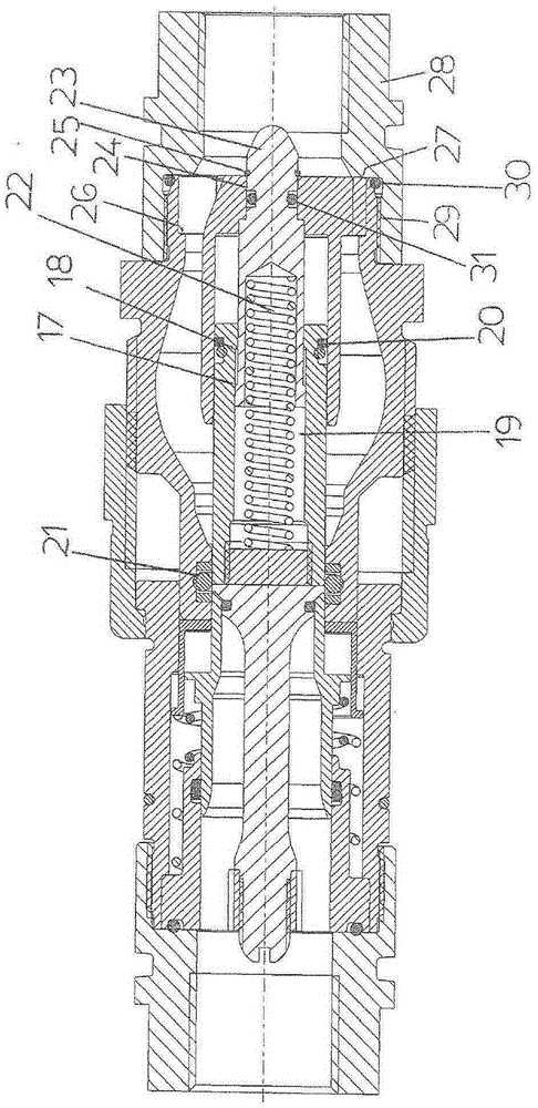 Quick-fit hydraulic or hydrodynamic coupling for pressurised fluids