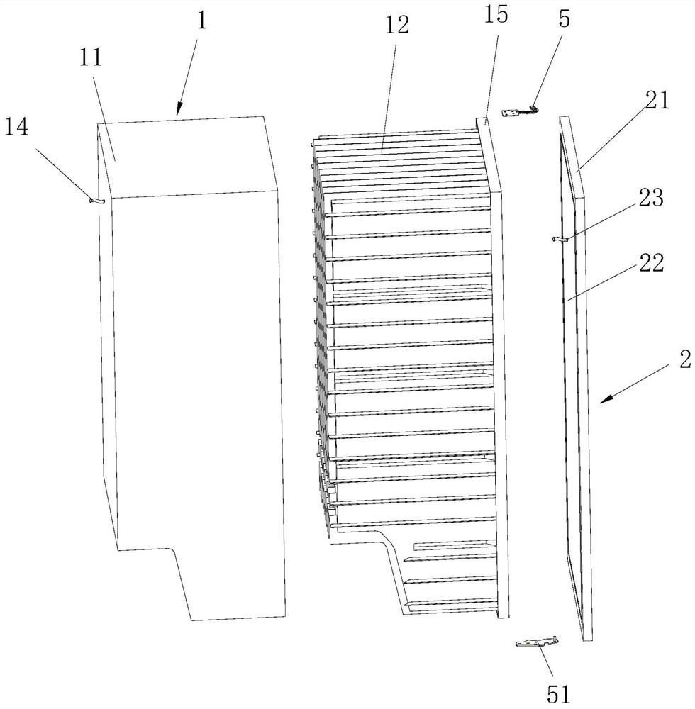 Box structure with vacuum insulating layer and refrigerator