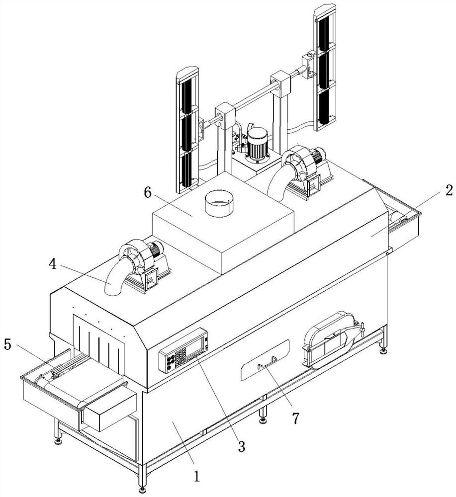 Clean and environment-friendly full-automatic grain conveying and drying device