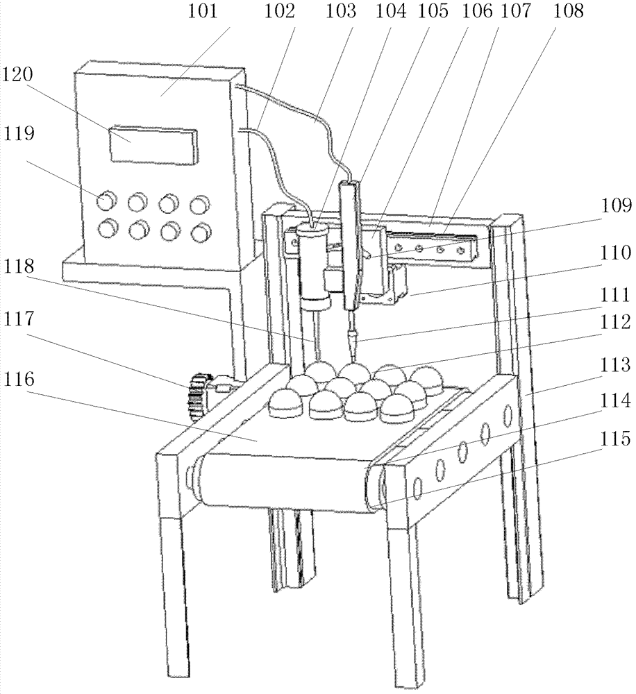 Device for manufacturing full-automatic soft fixed abrasive particle air pressure grinding wheel