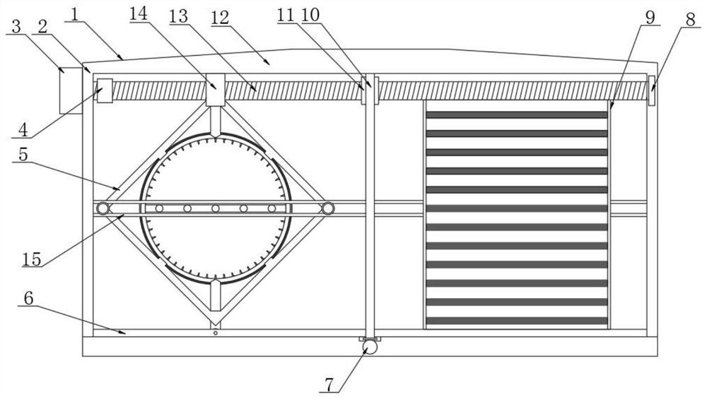 Full-automatic vehicle frame paint spraying and drying integrated equipment