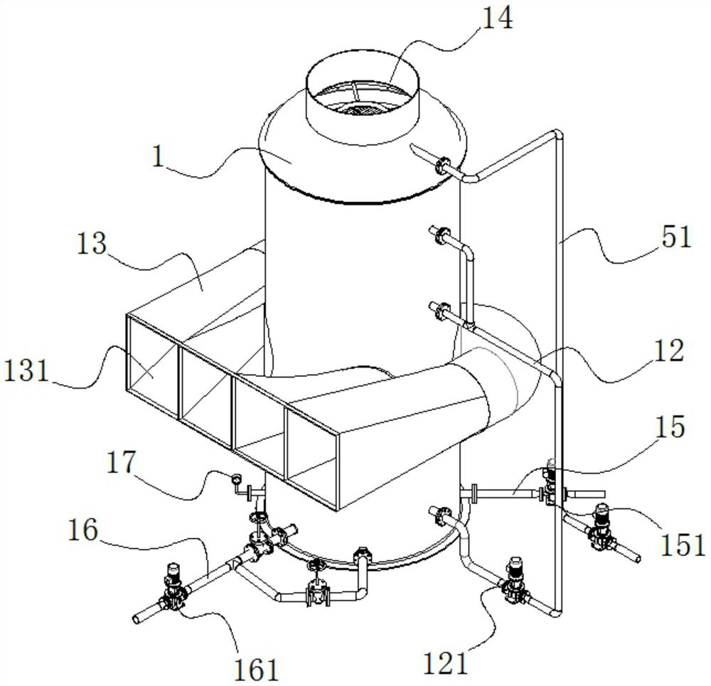 Utilize flue gas evaporation concentration device and desulfurization wastewater treatment system