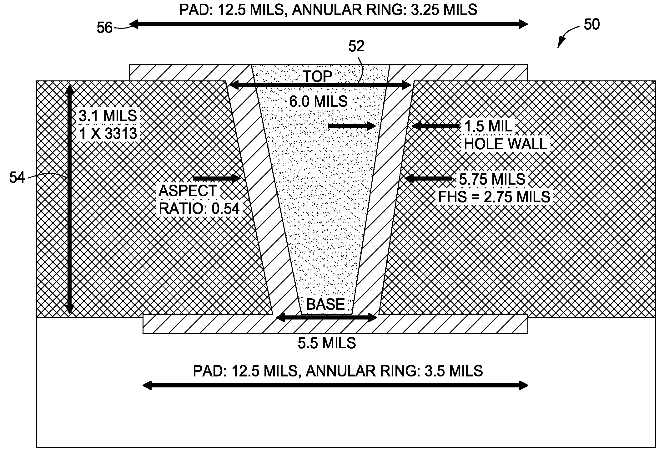 Connecting an integrated circuit on a surface layer of a printed circuit board
