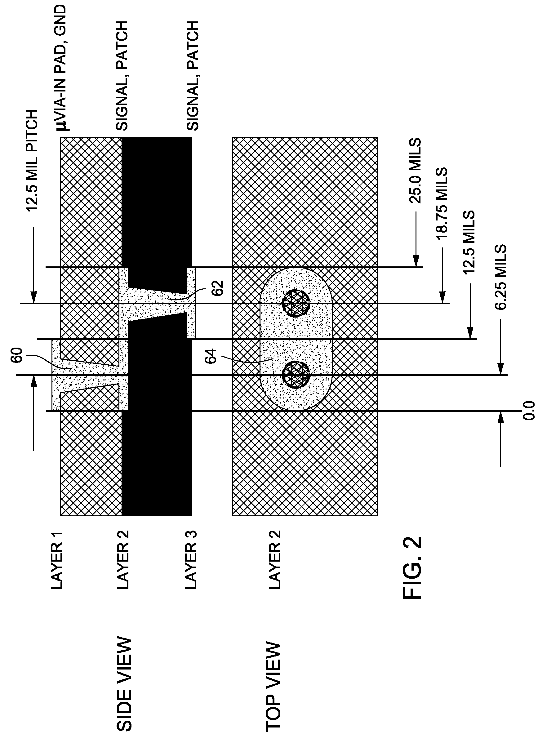 Connecting an integrated circuit on a surface layer of a printed circuit board
