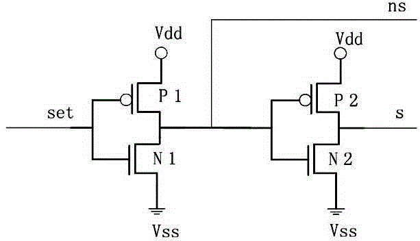 High-speed low-power-consumption multi-threshold-value asynchronous resizing reset retaining D-type trigger