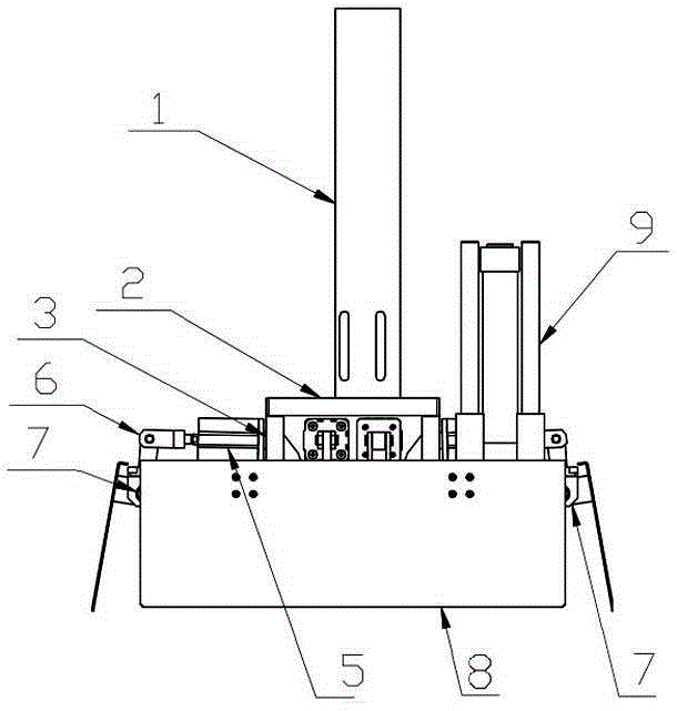 Clamping jaw grabbing mechanism for box filler