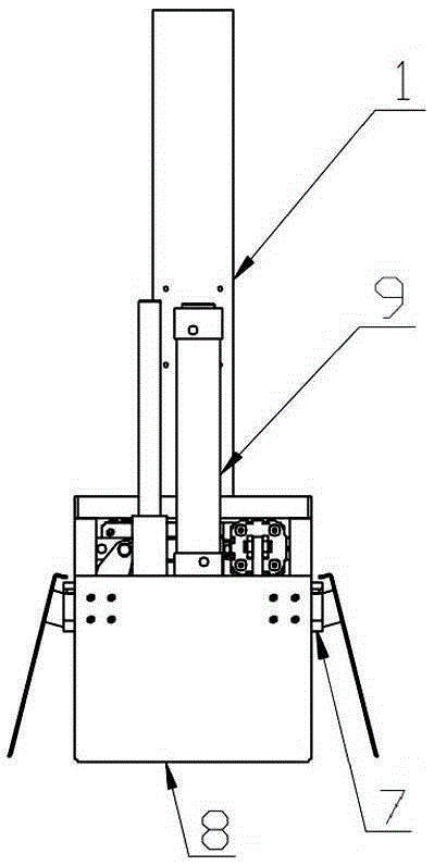 Clamping jaw grabbing mechanism for box filler