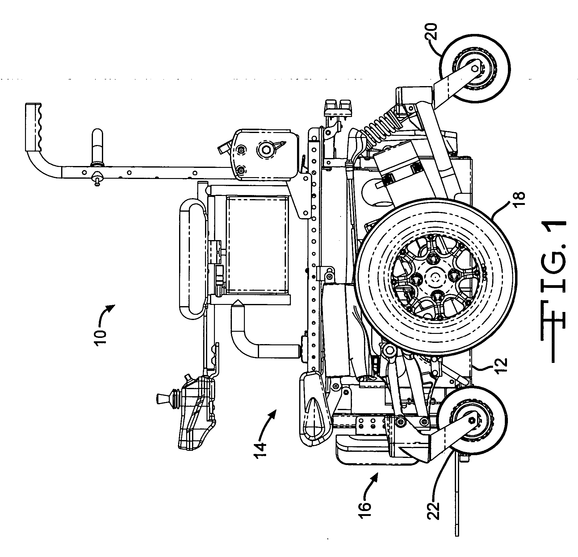 Wheelchair with damping mechanism
