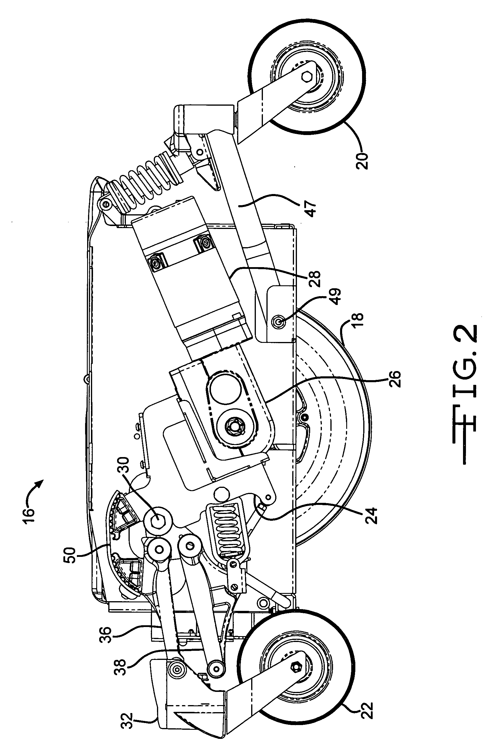 Wheelchair with damping mechanism