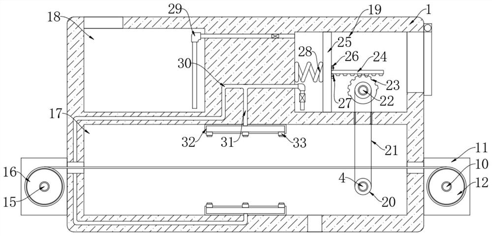 Humidifying device capable of controlling water quantity for non-woven fabric processing