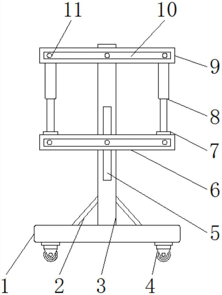 Exhibition poster placing rack