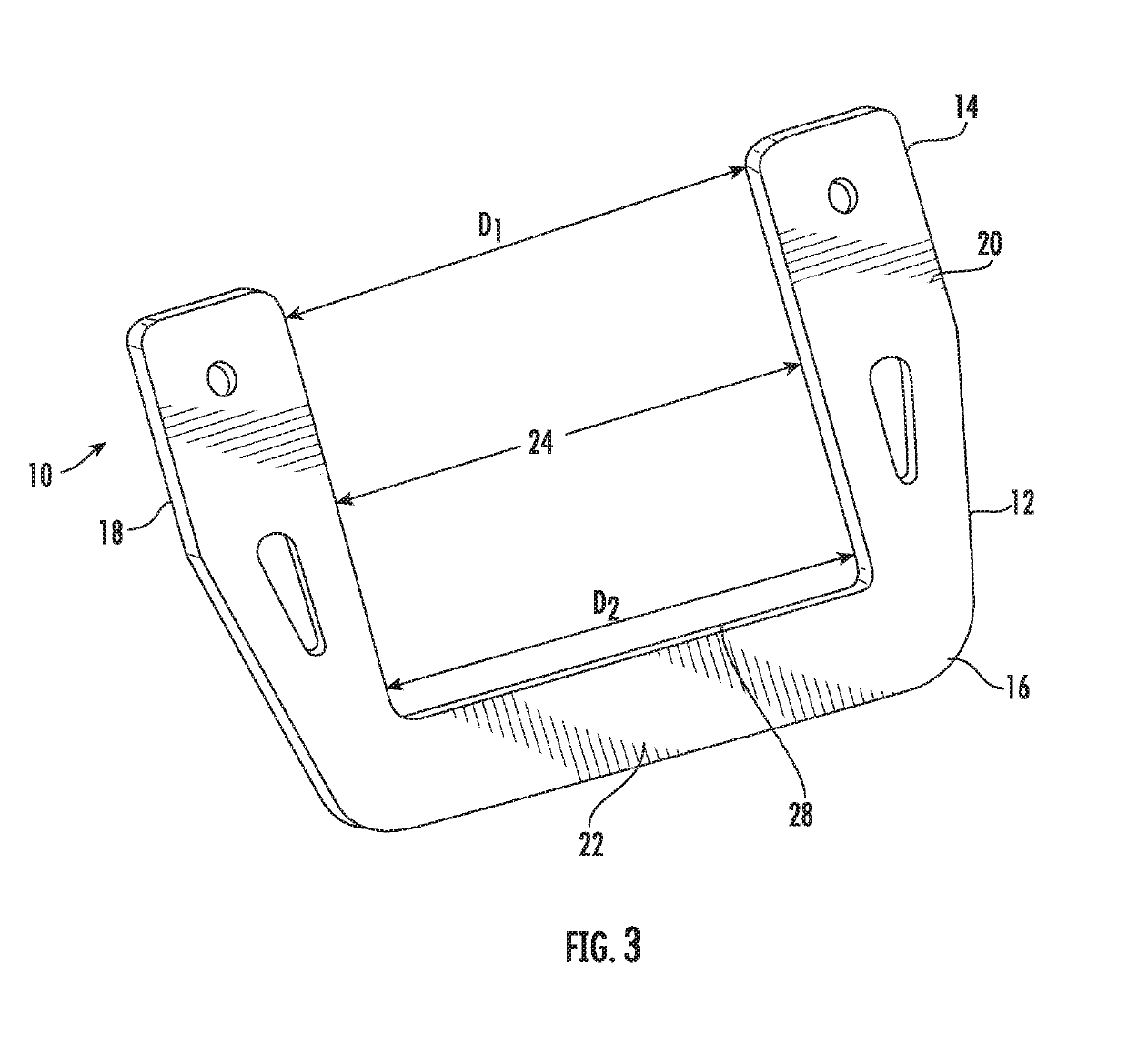 Storage mount for hitch equipment