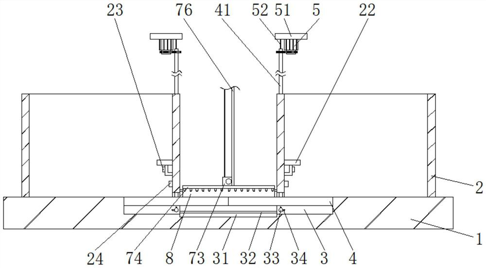 Device for cleaning feces in domestic pig breeding house and using method of device