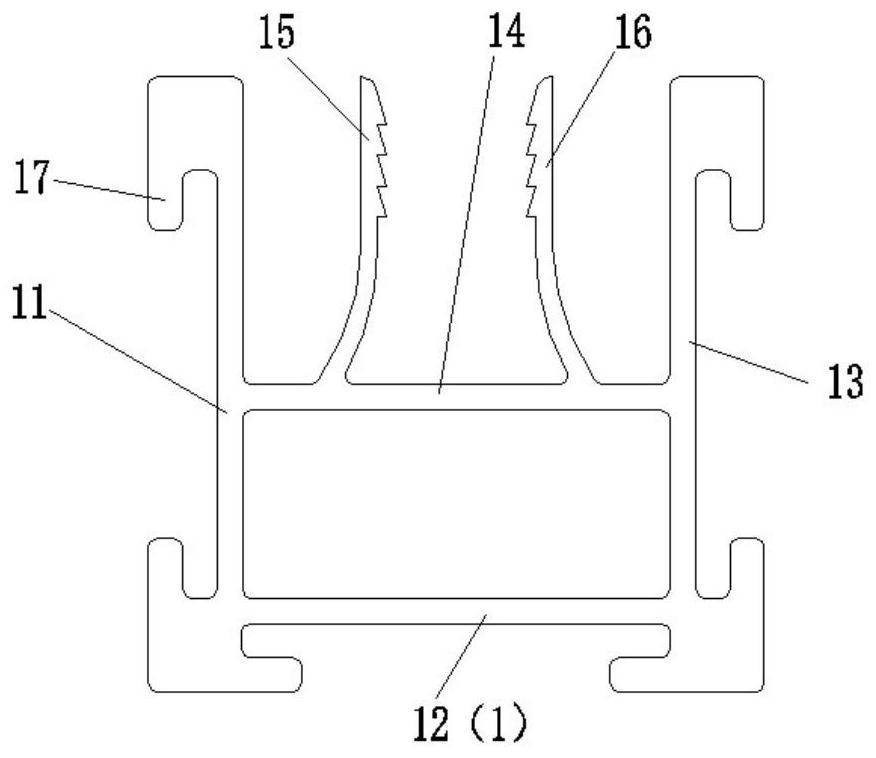 Assembling method of fabricating type partition keel profile through clamping plate buckling part