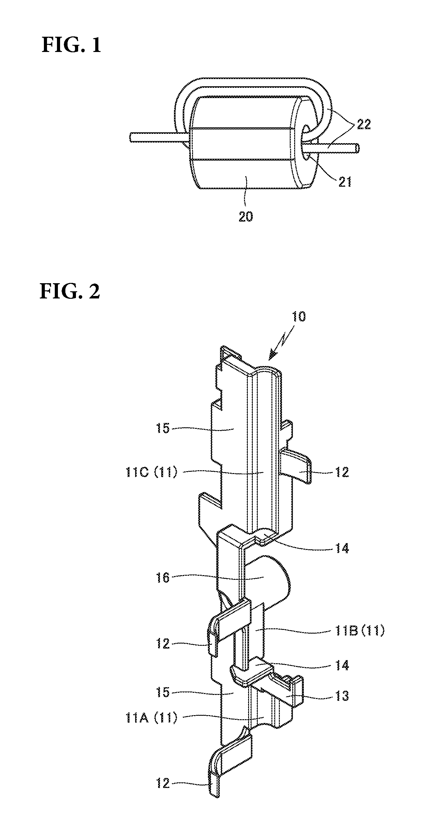 Retainer member for noise reduction member