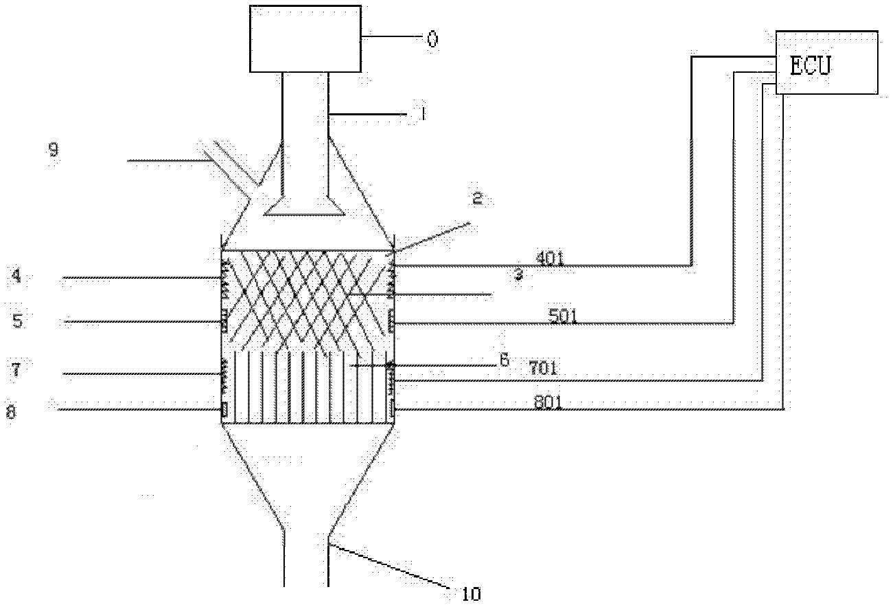 Sectional type ammonia generating device for discomposing solid urea