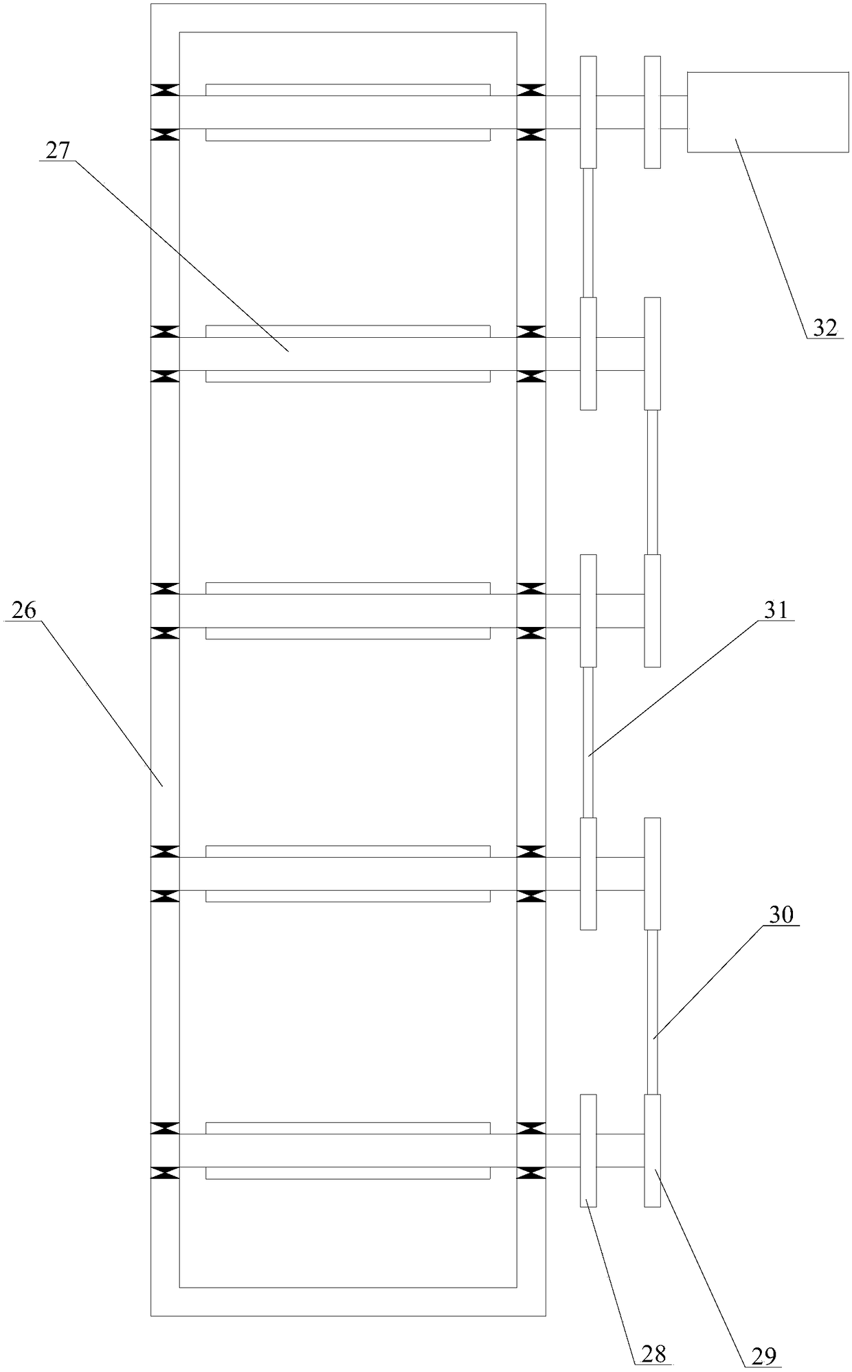 Crane trolley end beam rib plate automatic welding device